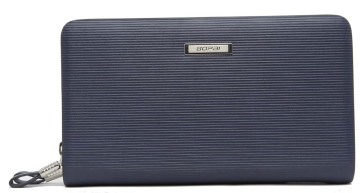 Blue Wallets Cow Leather Purse Men's Standard Wallet Clutch Bag