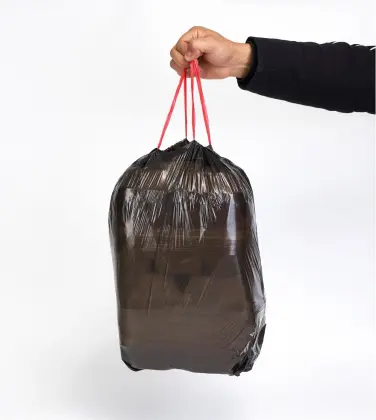 Drawstring trash bag household garbage bag