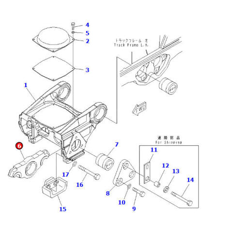 D475A-5 BOGIE 198-30-66141