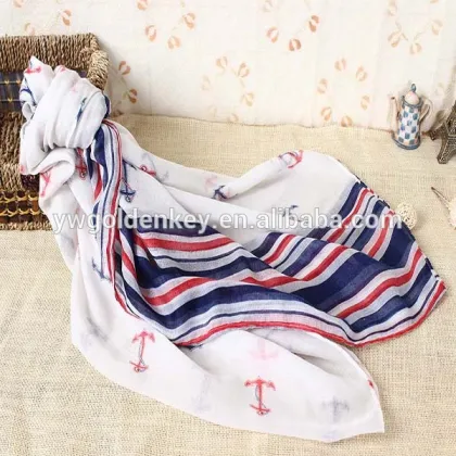 Hot sale women 's anchor polyester scarf