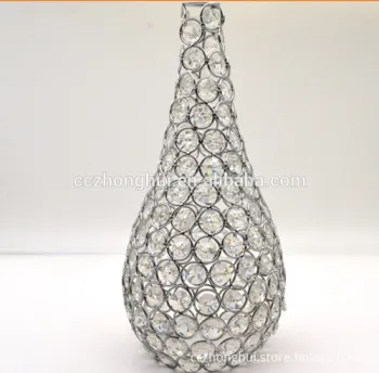 Elegant wire crystal lampshade