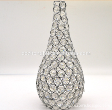 Elegant wire crystal lampshade