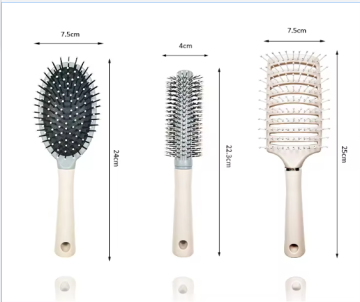 Custom Salon Air Cushion Detangling Hairbrush Set - ABS Waterproof