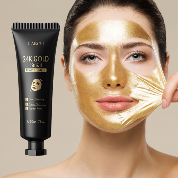 Laikou 24K Gold Snail Tearingmask: Deep Cleaning, Moisturizing & Blackhead Removal