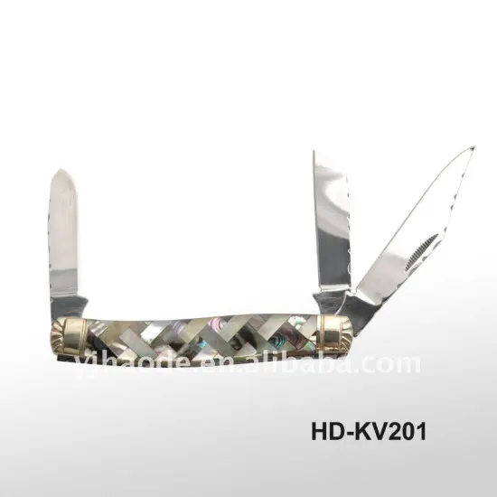 3 blades pocket knife, multi knife,