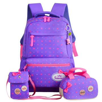 Juego de bolsas escolares baratas al por mayor para niños - 3pcs Juego de mochila para niñas y bolsas de estudiante primario