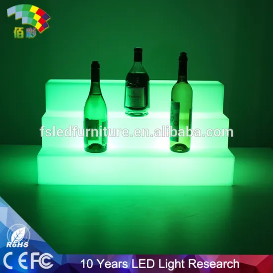 Fashionable Trade Show Beer Display Stands LED Bar Wine Bottle Stand