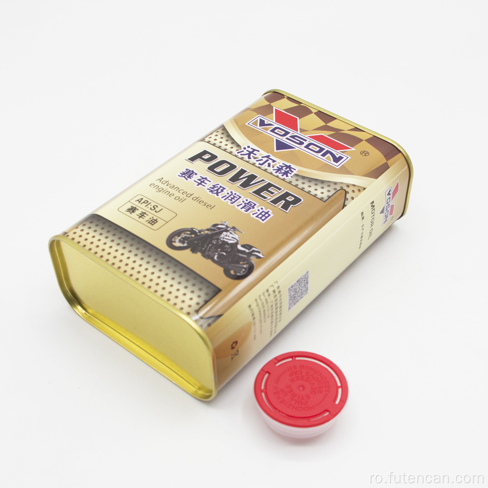 Cutie pătrată de tablă pentru ulei de motor