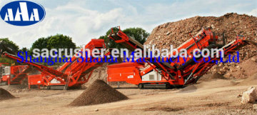 Track-mounted mobile jaw crusher