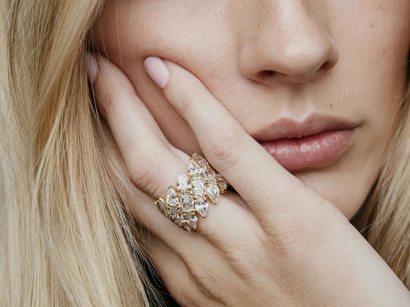 moissanite as an engagement ring