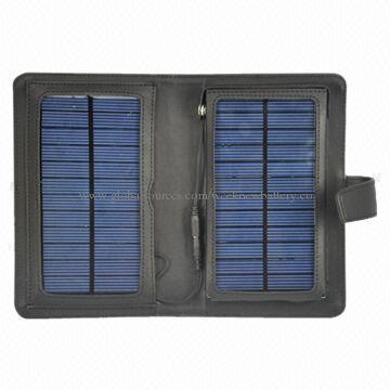 Solar Charger for Mobile Phones, GPS, Digital Devices, 3W with Built-in 3,600mAh Battery
