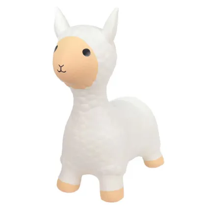 White Inflatable PVC Eco-friendly Soft Play Animal Toy: Inflatable Horse