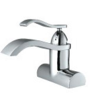 Single Handle Double Holes Brass Basin Faucet