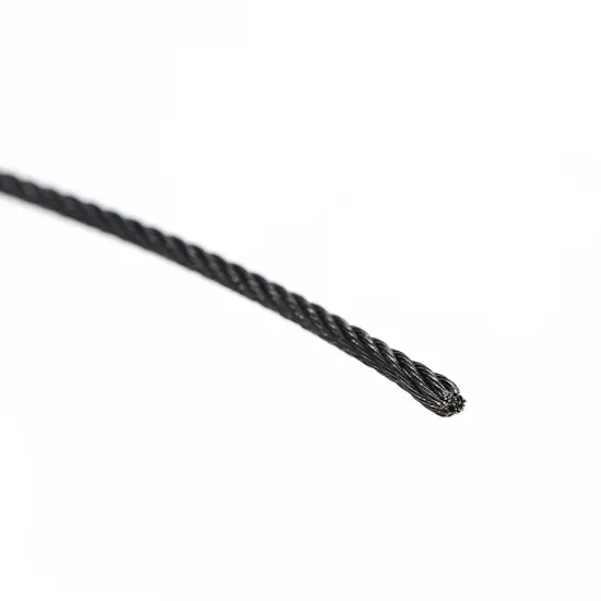 Black Oxidized Stainless Steel Cable