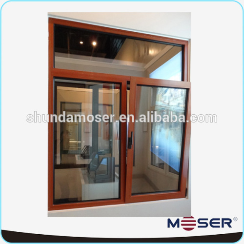 soundproof double tempered glass windows timber frame