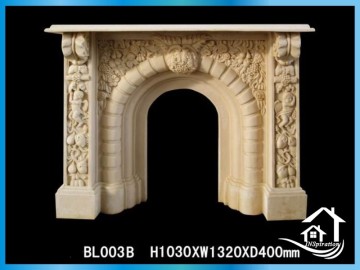 Cast stoneoutdoor fireplace