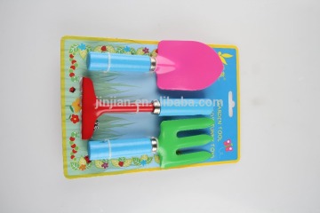 kids mini hand garden tool set plastic handle trowel rake GA10119