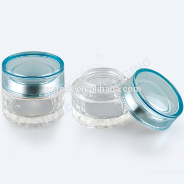 round shape glass cream jar 55g