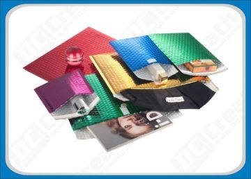 Eco-friendly Multitude Foil Metalic Bubble Mailers Bags / Glamour Packaging Envelopes