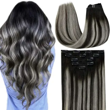 Top selling No any split ends Clip in Human Remy Hair Extensions 7pcs Straight Natural Real Hair Clip in Hair Extensions