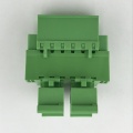 din rail mounted with flange pluggable terminal block