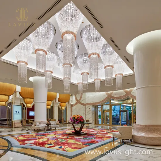 Personalized large hotel lobby chandelier hotel chandelier custom chandelier high luxury