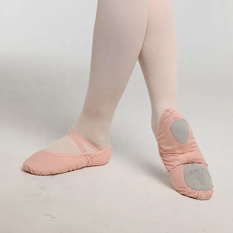 Women's Canvas Ballet Dance Shoes Split Sole S6001