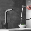 Copper pull-out induction hot and cold faucet