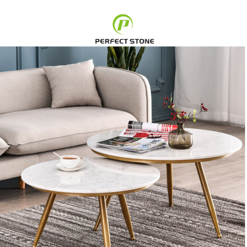 Dining Tables and Modern Furniture: Grey Sintered Stone Round Coffee Table Set