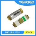 Tamaños de LED SMD 1204 Amarillo verde