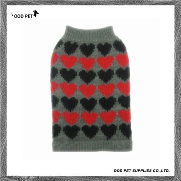 Red and Black Hearts Pet Garment Dog Sweaters