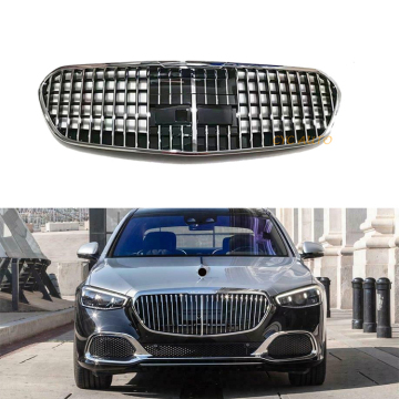 Maybach-Stil oberer vorderer Stoßfänger Kühlergrill für Mercedes-Benz S-Klasse W223 (2020-2022)