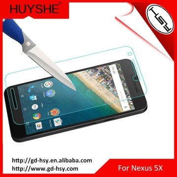 HUYSHE Nexus 5X Tempered Glass Screen Protector - 0.3mm, 9H Hardness Featuring Anti-Scratch, Anti-Fingerprint, Bubble Free