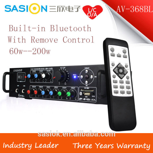 Sasion Bluetooth professional power amplifier with remove control