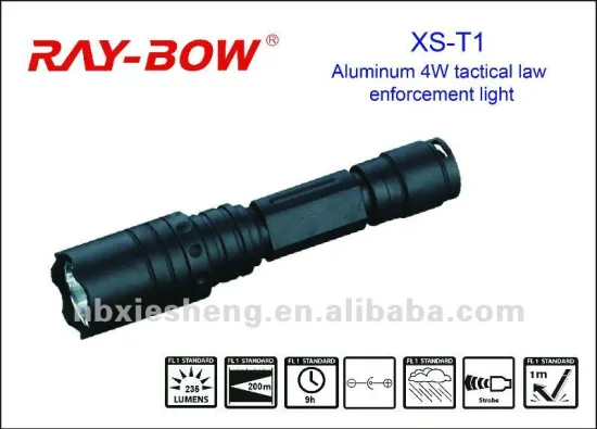 Rechargeable led flashlight police