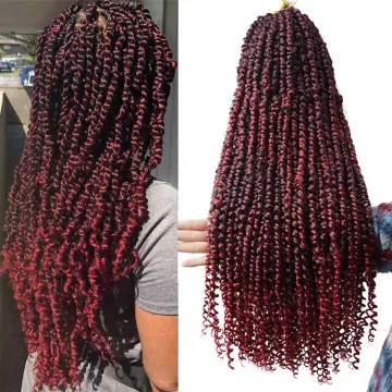 Passion Twist Crochet Hair 22 inches Wholesale braiding hair for women Synthetic Crochet Braid Hair Bulk