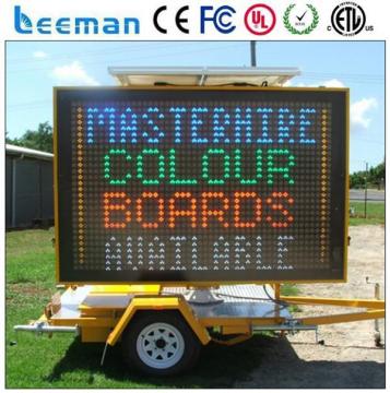 solar led vms trailer p10 led moving display board 6 digit 7 segment led display