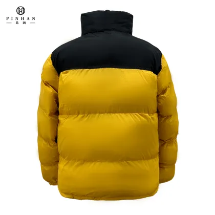 2023 Men's Custom Contrast Color Patchwork Windproof Waterproof Goose Down Jackets