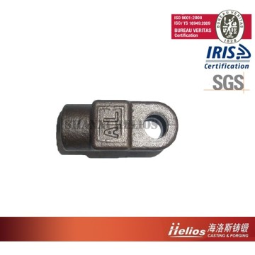 Metallurgy casting product fastened crutch