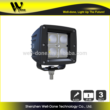 Factory direct offer AUTO accessories 3.23inch Super bright C ree 12W SUV ATV UTV Off road LED driving light