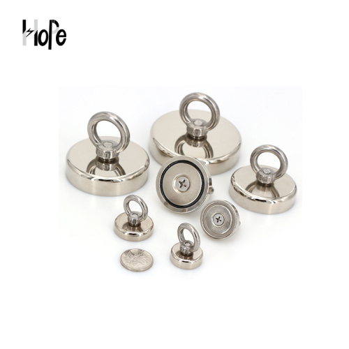 colorful rubber coated pot neodymium magnet