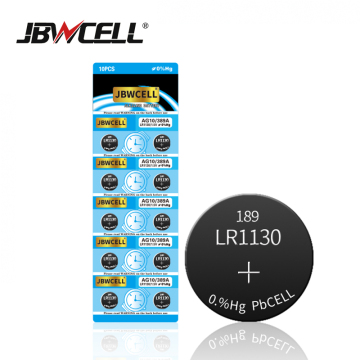 1.5V LR1130 AG10 Zinc Manganese Button Battery Battery