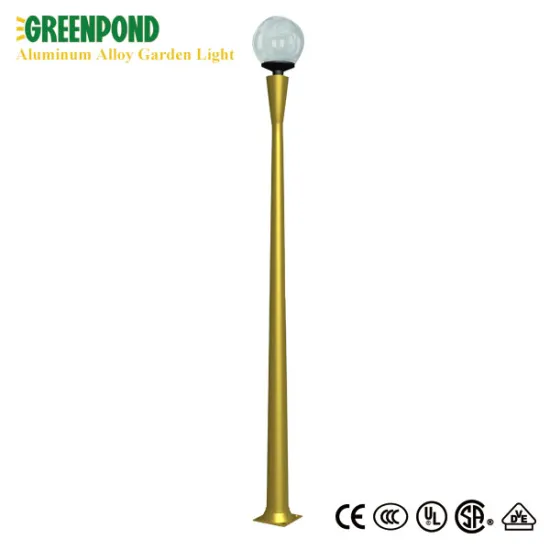 Golden Pole Glass Bulb Aluminum Alloy Yard Light