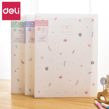 Deli 72475-72477 A4 Document Holder - Office & School Storage Binder Pouch (30/40/60/80 Pages)
