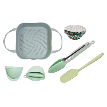 Square Food Safe Non-Stick Air Fryer Silicone Liners for Your Oven Accessories