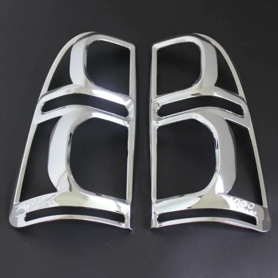 5D Carbon Fiber Black Paint Tail Light Cover for Toyota Hilux Vigo 2012-2014