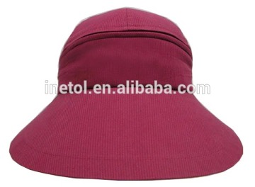 Multi-functional removable hats with wide brim, hat and cap