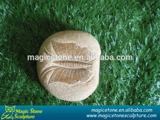 Flying handmade carved stone butterfly