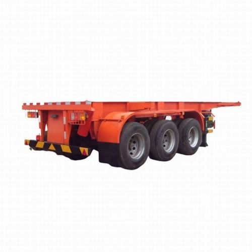 3 Axles Cheap Shipping Flat Bed Semi Trailers