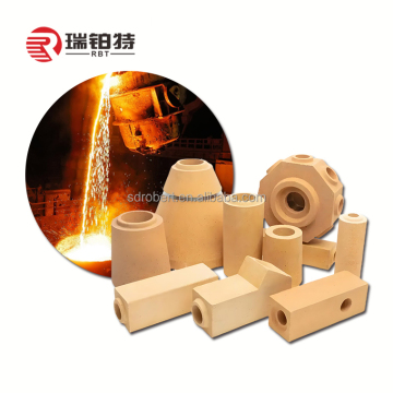 Chemical Resistant High Alumina Refractory Fireproof Bottom Pouring Brick for Steel Foundry